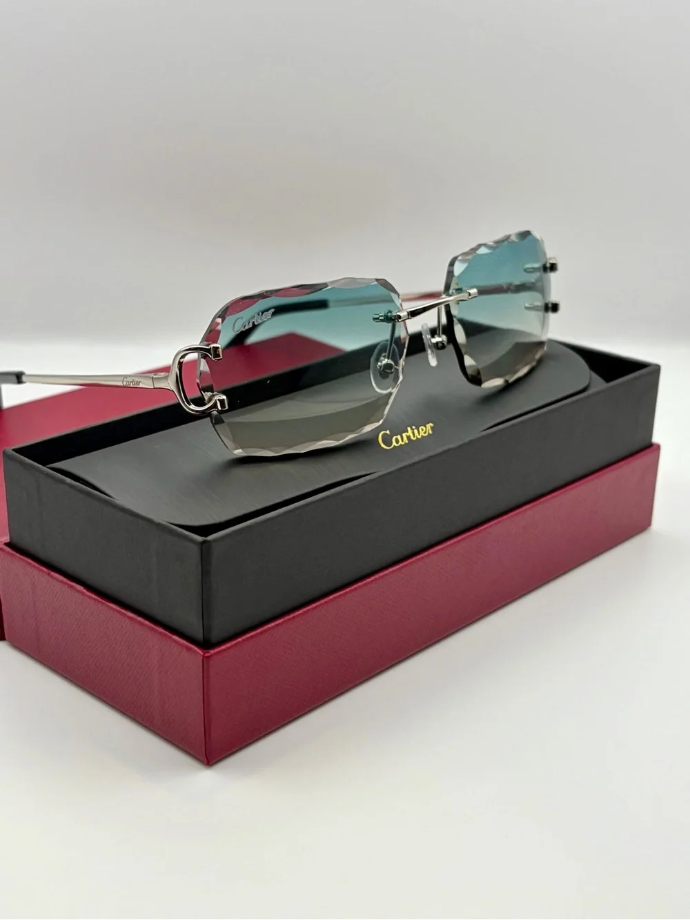 Cartier Rimless Gradient Sunglasses